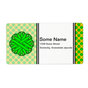 Étiquette Lime Green Flower Ribbon by Kenneth Yoncich