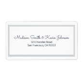 Étiquette Limite simple de l'adresse de retour de script (Devant)