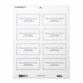 Étiquette Limite simple de l'adresse de retour de script (Feuille entière)