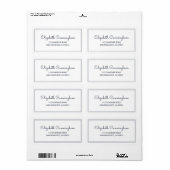 Étiquette Limite simple de l'adresse de retour de script (Feuille entière)