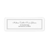 Étiquette Limite simple de l'adresse de retour de script (Devant)