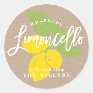 Étiquette Limoncello, citron