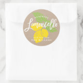 Étiquette Limoncello, citron (Sac)