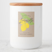Étiquette Limoncello, Petite bouteille, mini boute (Devant)