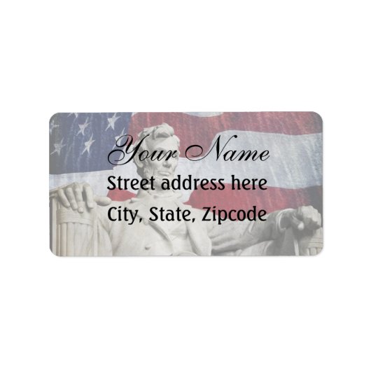 Étiquette Lincoln et Fireworks (Devant)