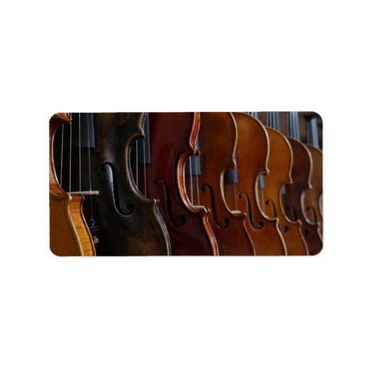 Étiquette Lineup de violon (Devant)
