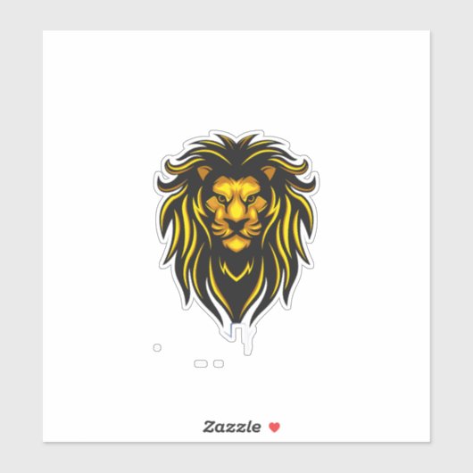 étiquette lion (Feuille)