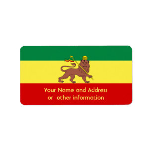 Étiquette Lion de reggae de Rasta de Judah