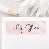 Étiquette Lipgloss (En situation)