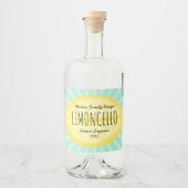 Étiquette Liqueur de Citron Burst (Devant)