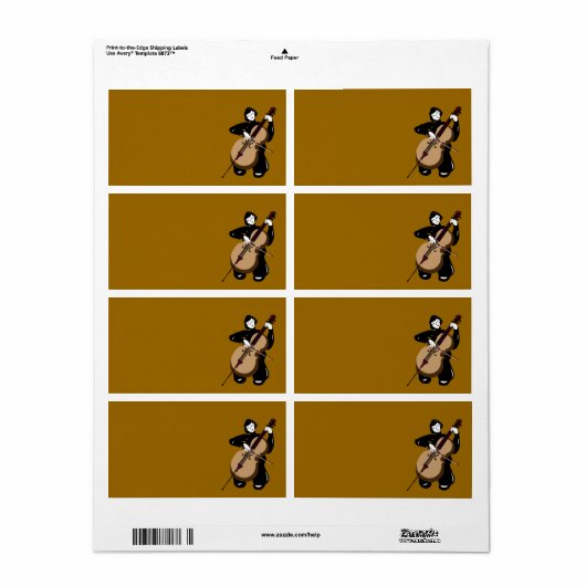 Étiquette liste (Feuille entière)