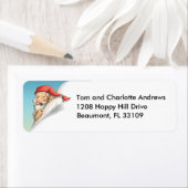 Étiquette Liste de Noël père Noël (En situation)