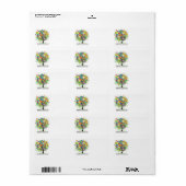 Étiquette Listes d'adresses de retour (Feuille entière)