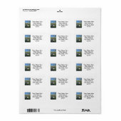 Étiquette Lit d'eau 2 (Feuille entière)