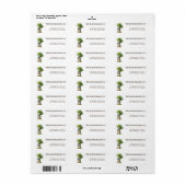 Étiquette Little Budding Gardener Customizable (Feuille entière)