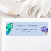 Étiquette Little Dino sur le Baby shower Way (En situation)