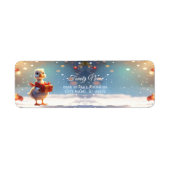 Étiquette Little Duck Holiday Return Address Label (Devant)