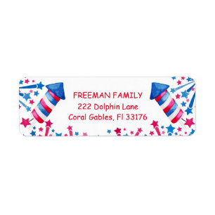 Étiquette Little Firecracker Juillet 4 Anniversaire Fête Fav