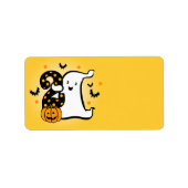 Étiquette Little Ghost 2e anniversaire (Devant)