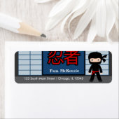 Étiquette Little Ninja (En situation)