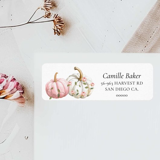 Étiquette Little Pumpkin Return Mailing Label