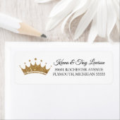 Étiquette Little Royal Crown Prince ou Princesse Adresse (En situation)