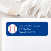 Étiquette Little Slugger Baseball Baby shower Adresse de ret (En situation)