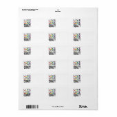 Étiquette Live Love Equality (Feuille entière)
