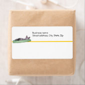 Étiquette - Livraison - Chat Lazy (En situation)