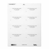 Étiquette Livraison commerciale minimaliste moderne (Feuille entière)