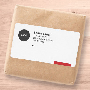Étiquette Livraison de logo minimaliste d'entreprise