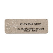 Étiquette Livraison spéciale Kraft Papier Parcelle Adresse d (Devant)