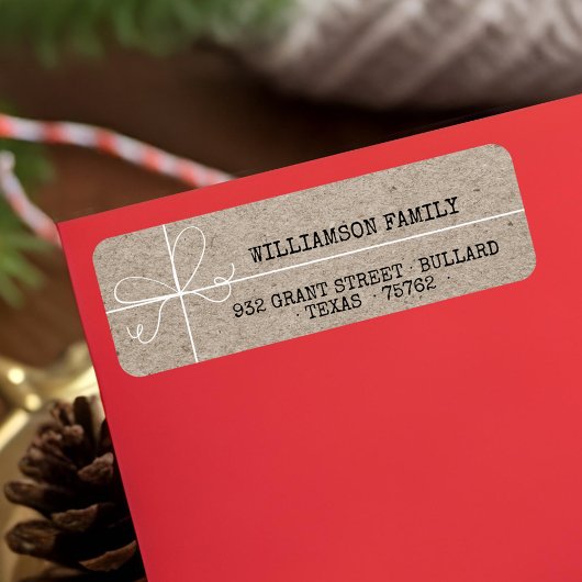 Étiquette Livraison spéciale Kraft Papier Parcelle Adresse d