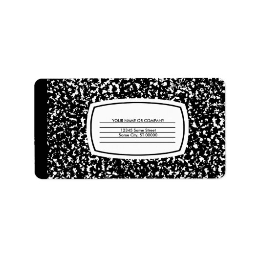 Étiquette livre de composition (Devant)