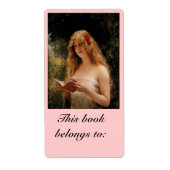 Étiquette Livre de lecture Victorian Lady (Devant)
