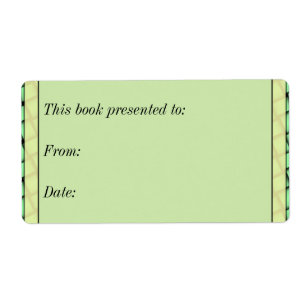 Étiquette Livre de tissage vert cadeau