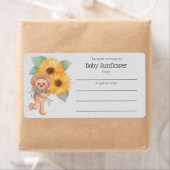 Étiquette Livre D'Ours Teddy De Tournesol Appartient À La Pl (En situation)