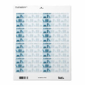 Étiquette Livres bleus sur Shelf. (Feuille entière)