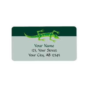 Étiquette Lizard vert