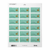 Étiquette Llama Stars (Feuille entière)