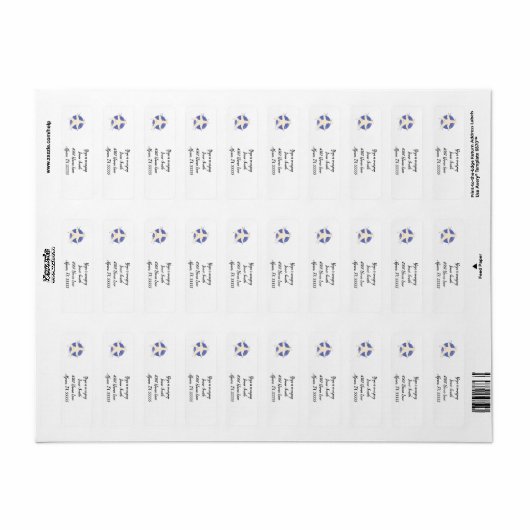 Étiquette Llama Yoga (Feuille entière)