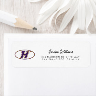 Étiquette Logo Athlétique des Hawks de Hunter College