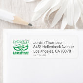 Étiquette Logo de la face de laboratoire de Dexter (En situation)