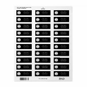 Étiquette Logo de l'entreprise immobilière Adresse de retour (Feuille entière)