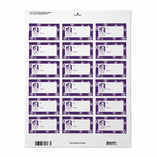 Étiquette Logo de l'Université d'Albany (Feuille entière)