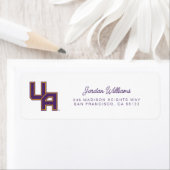 Étiquette Logo de l'Université d'Albany Initials (En situation)