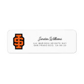 Étiquette Logo de l'Université d'État de l'Idaho (Devant)