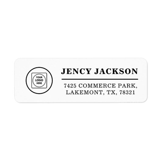Étiquette Logo de société propre Retour de marque profession (Devant)
