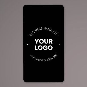 Étiquette Logo de votre entreprise et texte modifiable Noi
