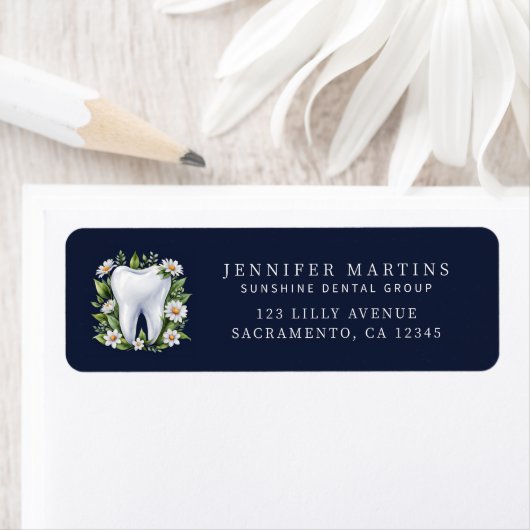 Étiquette Logo Dentiste Moderne (En situation)